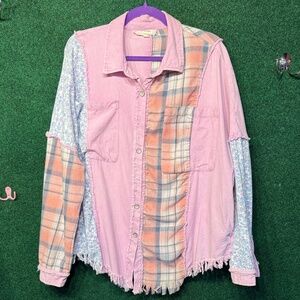 330 NWOT BlueVelvet Plaid/Flannel Shirt Jacket